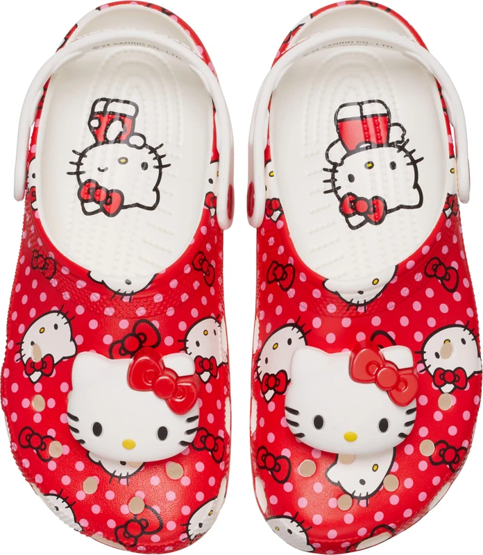 Crocs Unisex-Child Classic Hello Kitty Clog, Multi, 6 UK Child