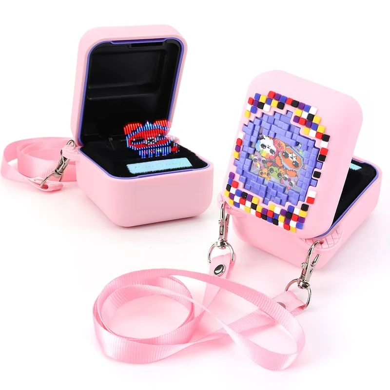 Fiorky Interactive Toy Digital Pet Case, Silicone Cases for Btzee Full Cover Protective Anti-Scratch Protective Pet Cases with Strap Washable Anti-Fall and Dirt-Resistant（Only Case）
