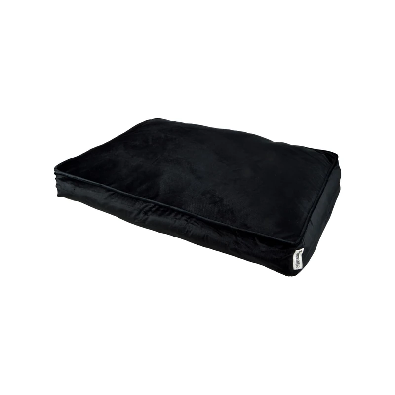 Love Story Rectangular Cushion Corduroy Polyester 80 x 60 x H10 cm Crafty Black