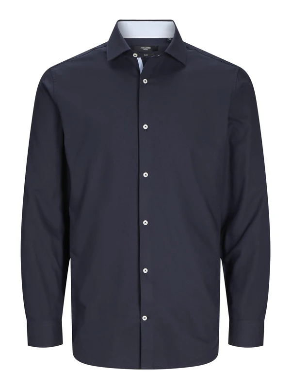 JACK & JONES Jprblaparker Detail Shirt L/S Aw24 Sn, Night Sky/fit: Slim fit, XL