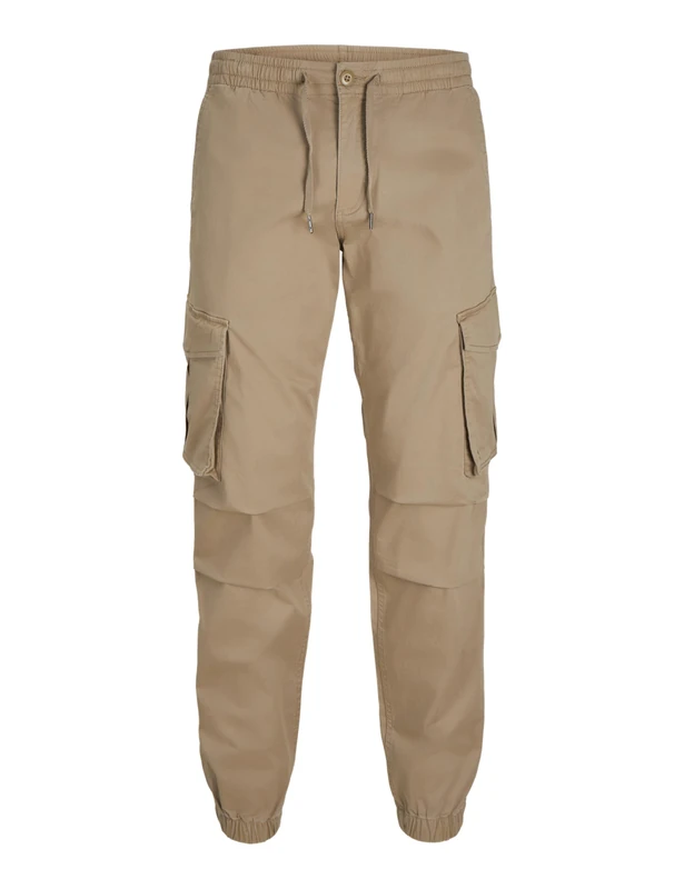JACK & JONES Mens Jpstkane Jjnoah Cuffed Noos Cargo Trousers, Elmwood, XXL UK