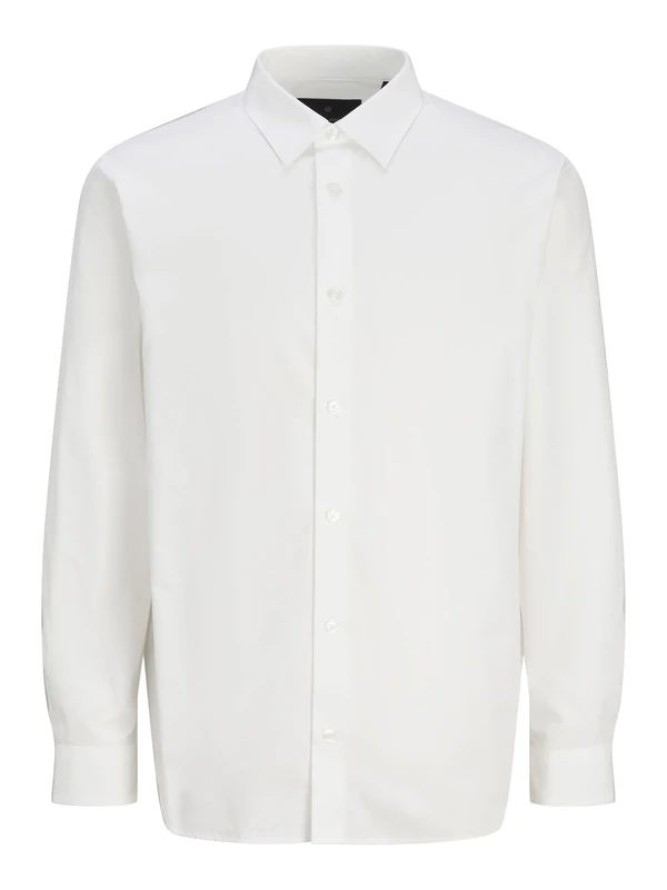 JACK & JONES Men's Jprblabushwick Stanley Shirt L/S Sn Casual, Bright White/fit: Solid, XS