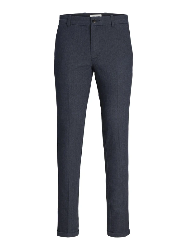 JACK & JONES Male Chino Trousers Slim Fit Chino Trousers, Blazer Navy, 27W x 32L