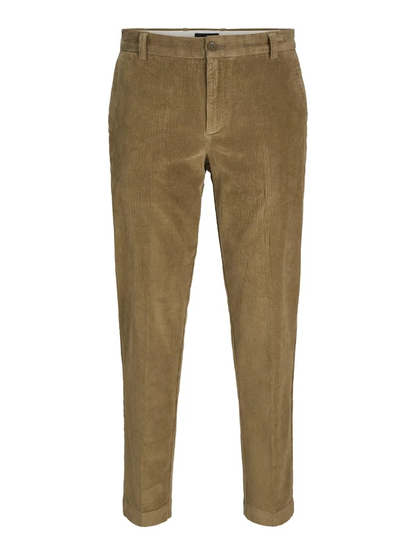 JACK & JONES Male Chino Trousers Tapered Fit Chino Trousers, Elmwood, 34 W/32 L