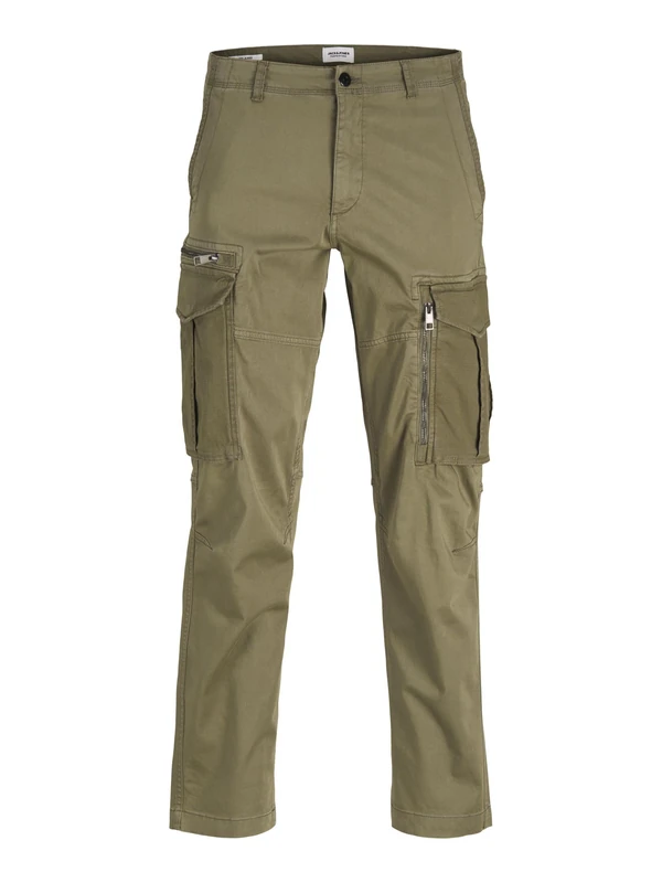 JACK & JONES Men's Jpstkane Jjcruise Cargo Noos Cargo Trousers, Dusty Olive, 34 W/34 L