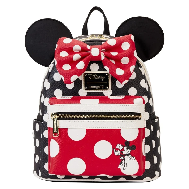 Loungefly Disney Minnie Mouse Rocks the Dots Double Strap Shoulder Bag, Multi, Mini