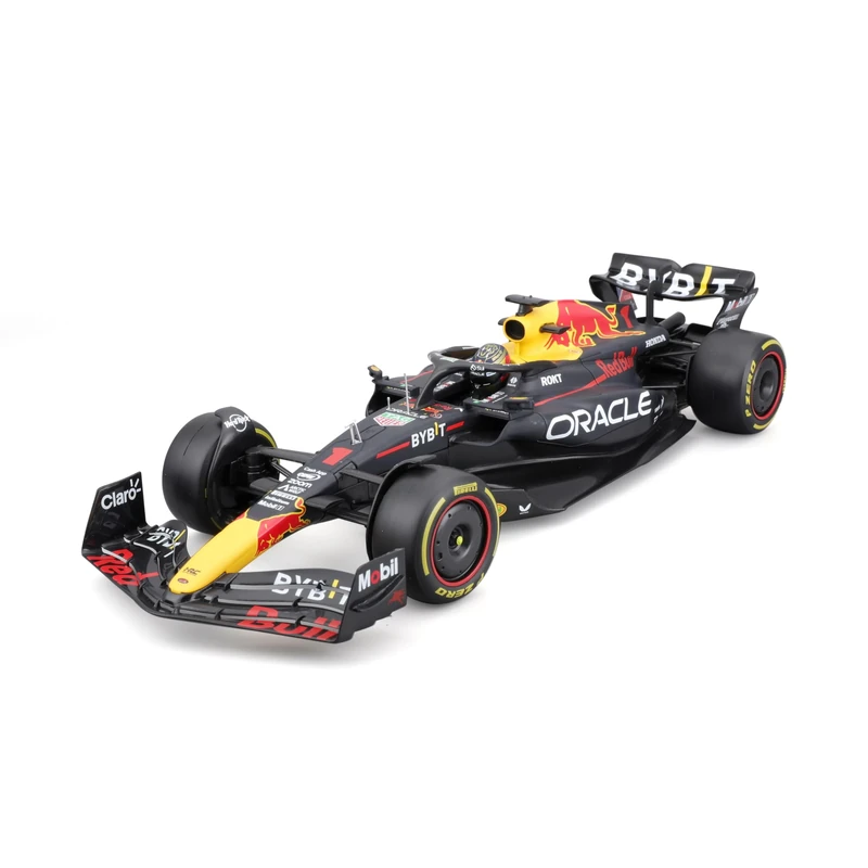 Bburago Formula 1 RED Bull RB19 - Verstappen with Helmet - 1:18 Scale - Incredibly Detailed Die-Cast Replica Collectible F1 Race Car