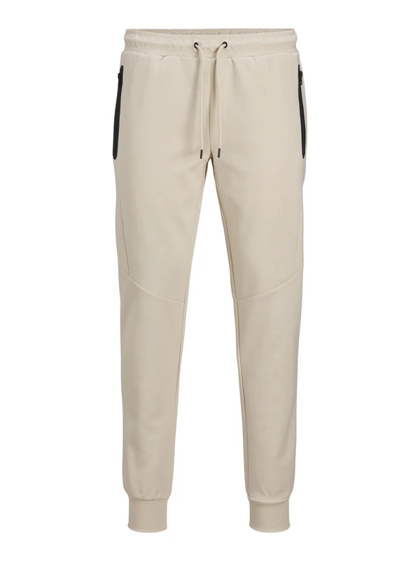 JACK & JONES Mens Jpstwill Jjfusion Sweat Pants Nb Noos Joggers, Moonbeam/Detail: Melange, XXL UK