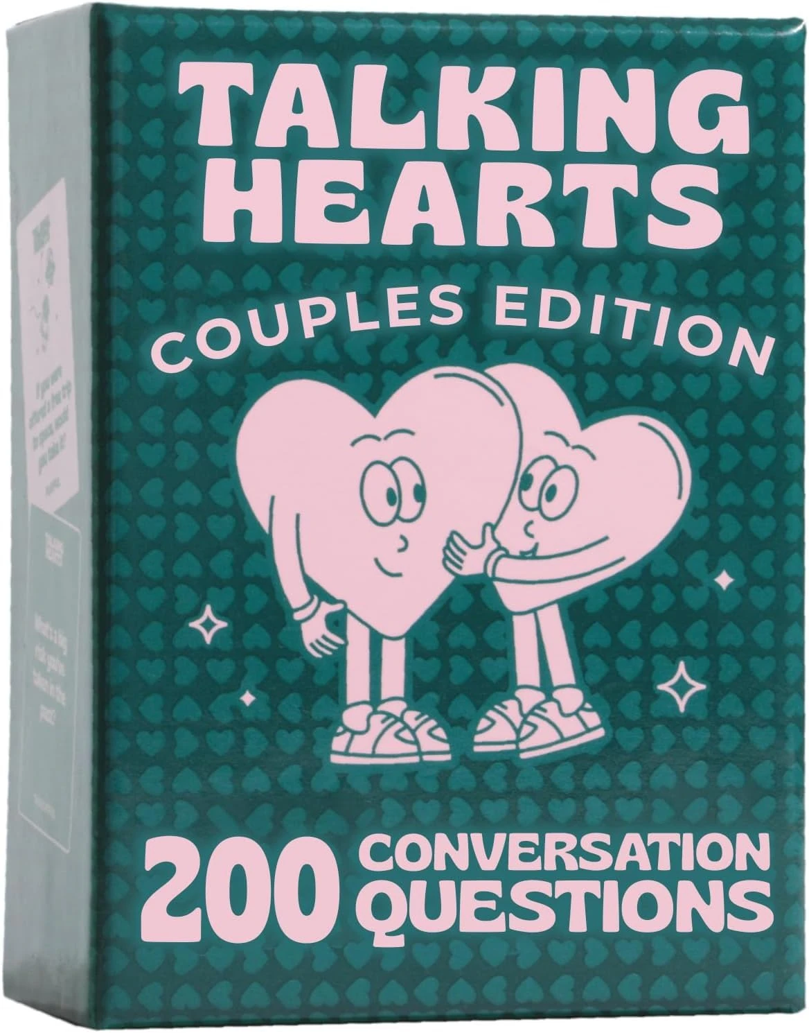 Talking Hearts Conversation Cards - Couple Card Game for Date Nights & Travel Adventures | Great Gift for Couples - 200 Questions & 2 Wild Cards