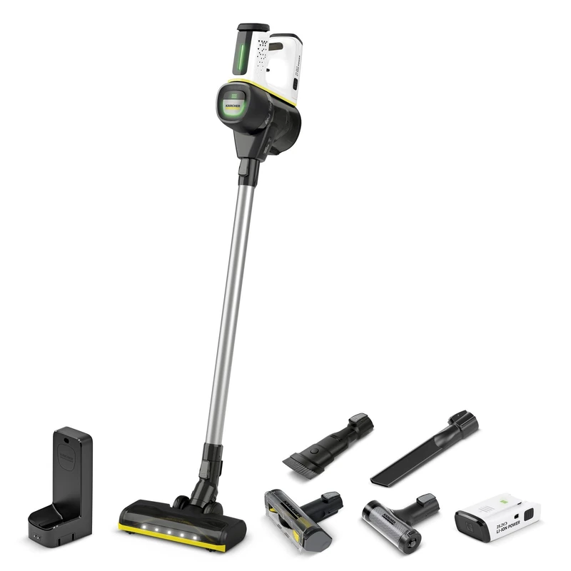 Kärcher VC 4 myHome 1.198-750.0, Cordless Vacuum Cleaner, White, ca. 60 min Akku-Laufzeit