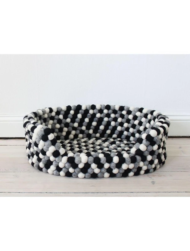 WOOLDOT - Dog Bed Black White S 40 x 30 x 20 - (571400400084)