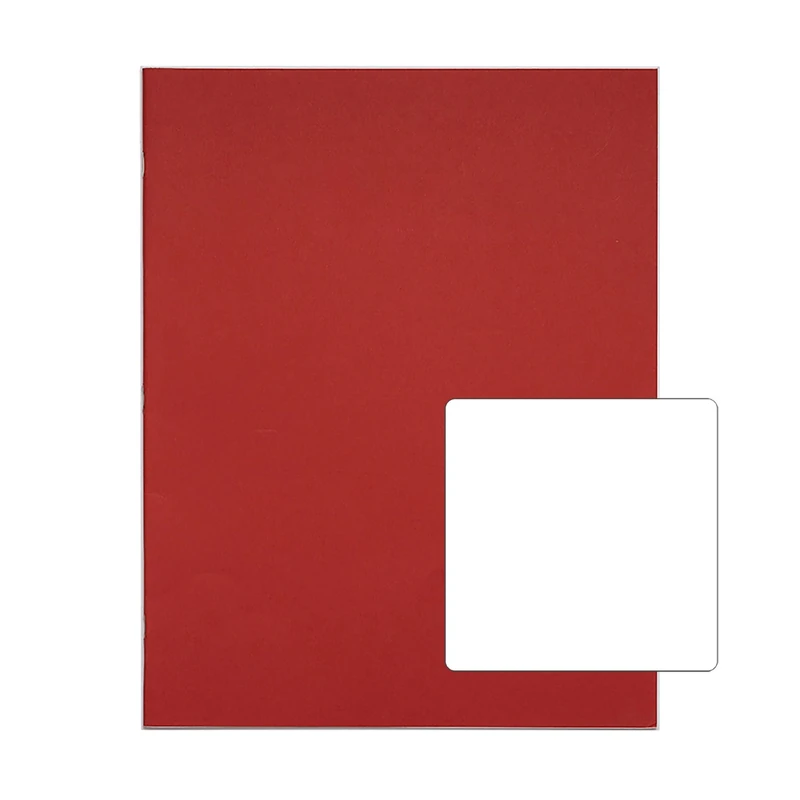 Rhino A3+ Exercise Books, 40-Page/Blank Paper Notebook, 30-Pack, Writing Book, Office & School Stationery Supplies, Red