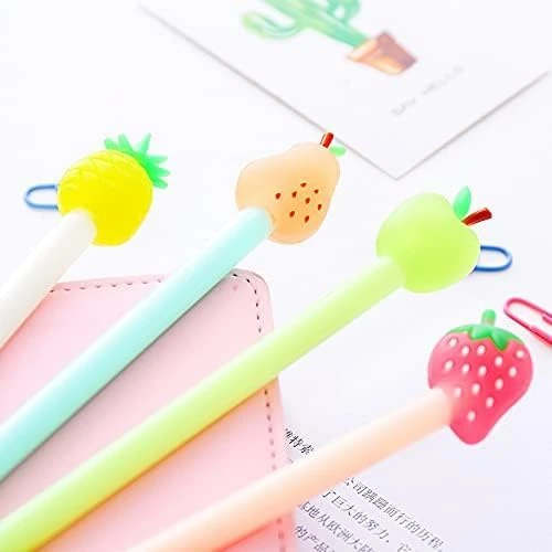 1 Pc Cute Fruit Shape Gel Pen Kawaii Stationery Pens Stationery School Supplies Office Accessories Girls Gifts Durable Useful and Practical Nice Design Practical Design and Durable, Fountain Pen