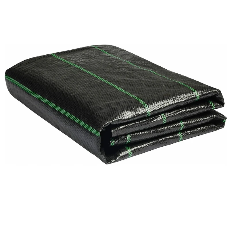 Groweco Weed Barrier Landscape Fabric Heavy Duty 6FT X 100FT Premium 3.2oz Ground Cover Weed Block Gardening Mat,Woven Geotextile Fabric for Underlayment,Commercial Driveway Fabric