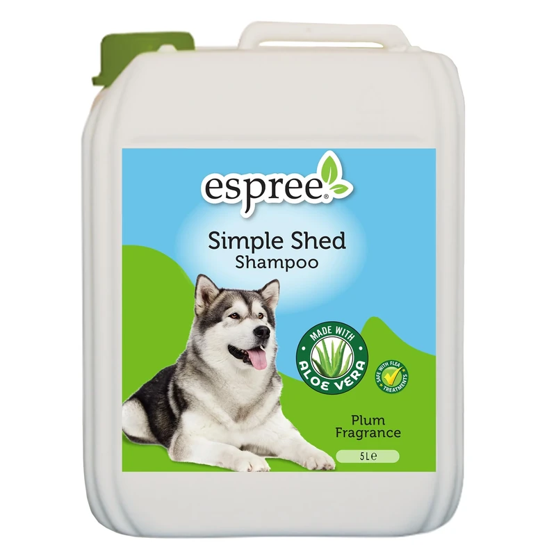 Espree Natural Simple Shed Shampoo for Dogs, Reduces Shedding 5000ml
