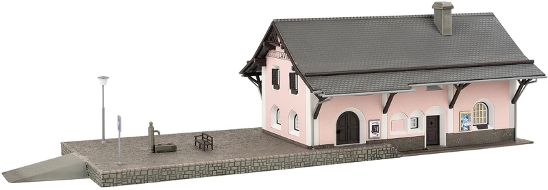 FALLER Lavin 110134 Train Station – Gauge: H0 – Model Railway Stations & Railway Buildings – Scale: 1:87