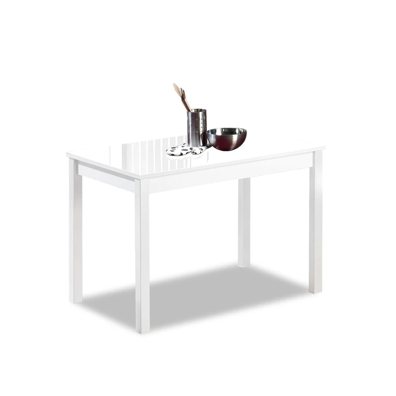 ASTIMESA Kitchen Table, White, 110 cm x 70 cm - Image 1