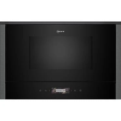 NEFF N70 NR4WR21G1B 38cm tall, 60cm wide, Built In Compact Microwave - Graphite Grey