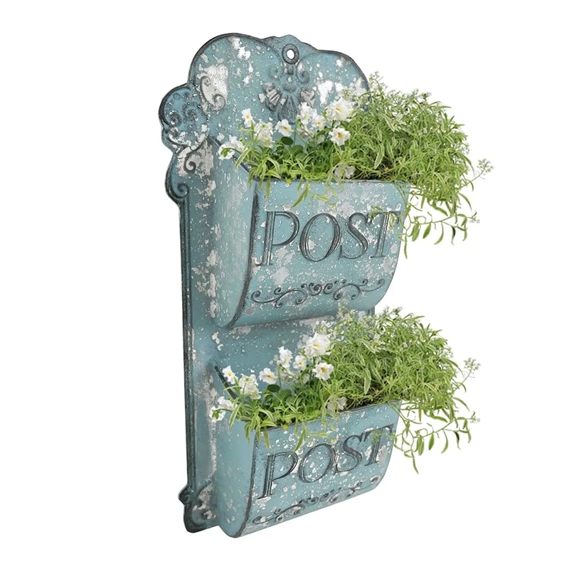 All Chic Metal Hanging Planter Wall Mounted Planters Metal Wall Planter Wall Vase Indoor Outdoor