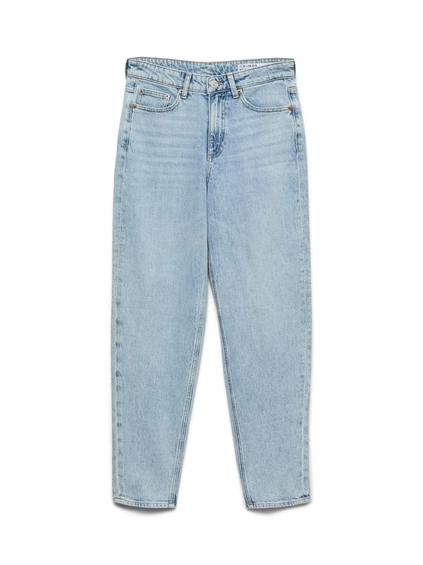 VERO MODA Womens Vmtessa Hr Mom Ra339 Ga Noos Jeans, Light Blue (Light Blue Denim), 26W / 30L UK