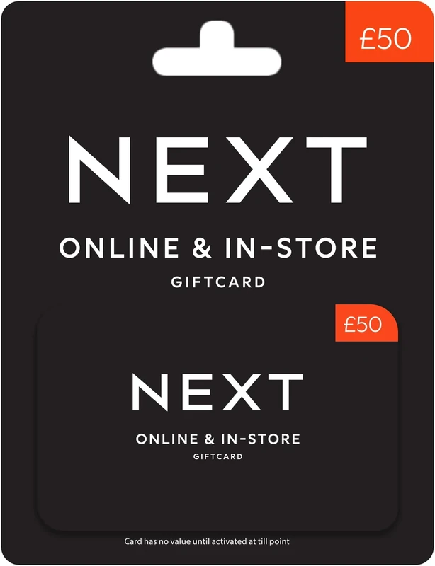 Next £50 Gift Card - UK Redemption - Delivered by post