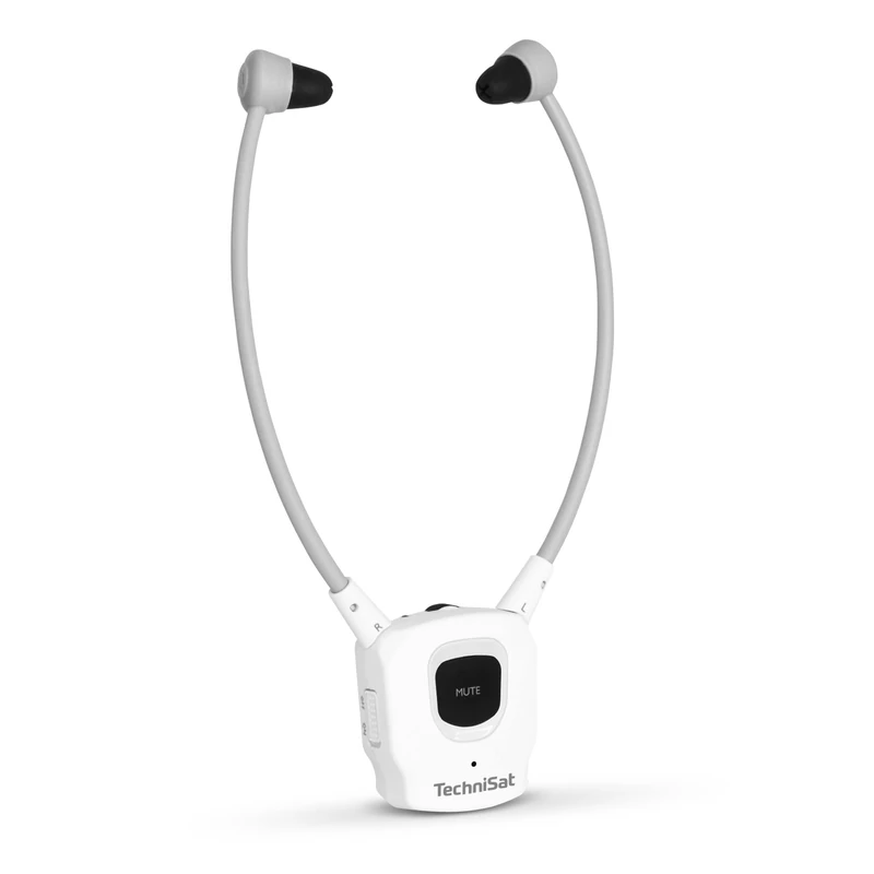 TechniSat STEREOMAN ISI 3 - Headphones (Second Headphones, Wireless Stereo Headphones with Battery, Without Transmitter, Only Suitable for STEREOMAN ISI 3) White