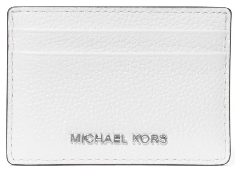 Michael Kors Jet Set Hammered Leather Credit Card Holder