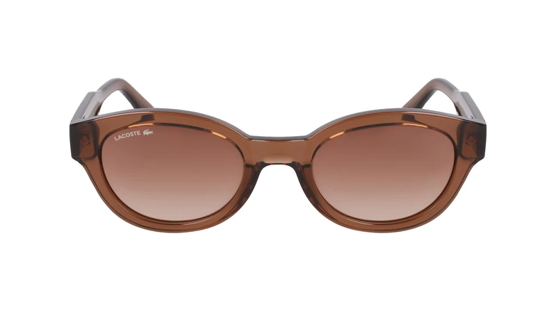 Lacoste L6024S 210 Brown Oval Sunglasses for Women