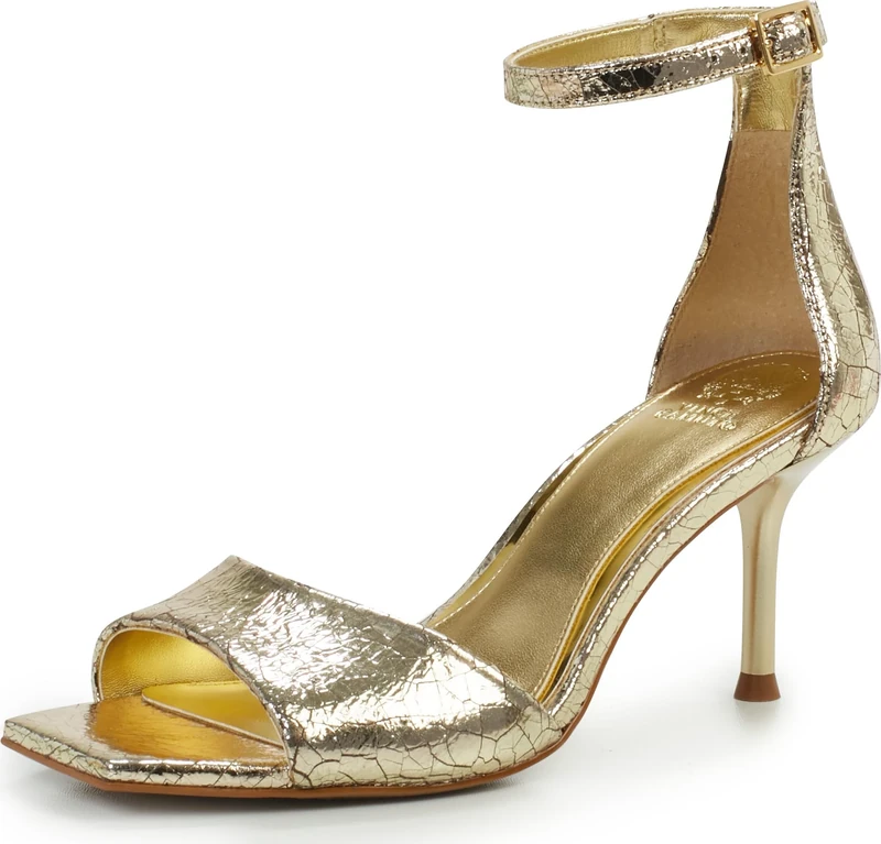 Vince Camuto Women's FEBE Heeled Sandal, Gold, 6.5 UK