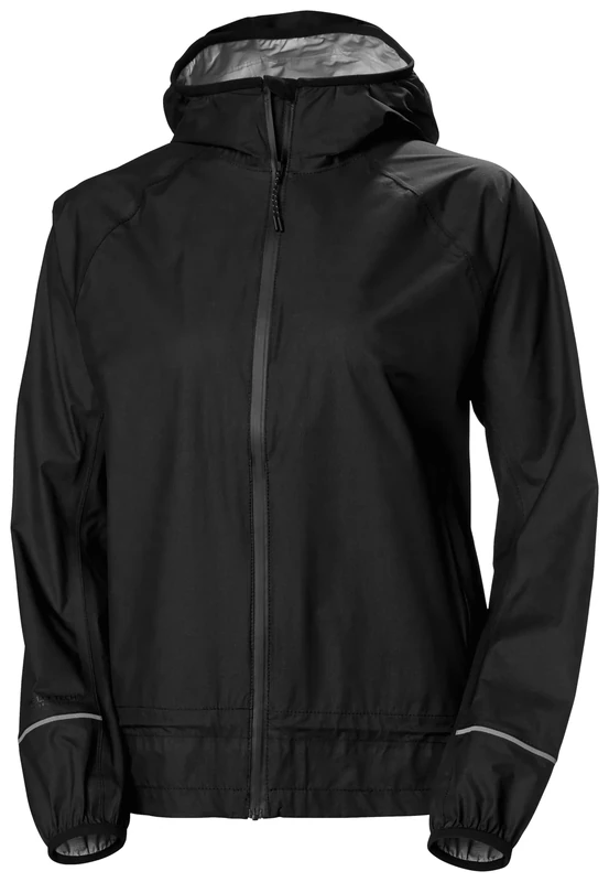 Helly Hansen Womens W Essence Light Rain Jacket, Black, S