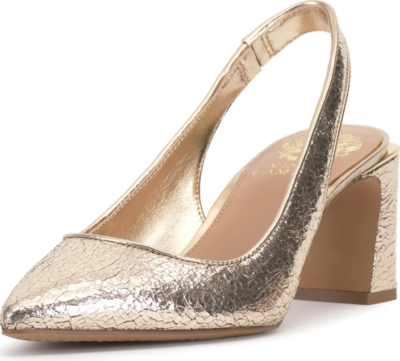 Vince Camuto Women's Hamden Slingback Pump, Gold, 6 UK