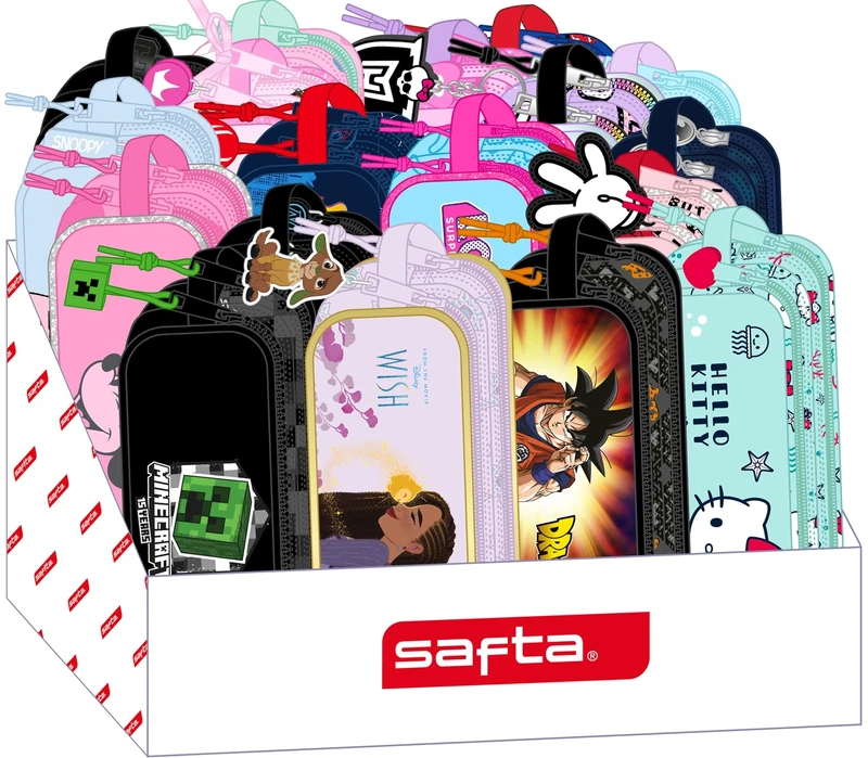 Safta - Rotating Display Stand for Pencil Case, Resistant, Lightweight, Durable, High Quality, 39 x 39 x 50 cm, Multi-Coloured, multicoloured, Estándar, Casual