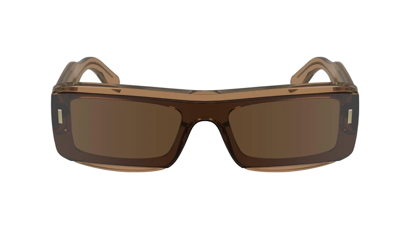 Calvin Klein Unisex Adult Sunglasses CK24503S - Light Brown with Solid Brown Lens