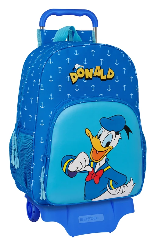 Safta With Trolley Wheels Donald Infantil Backpack One Size