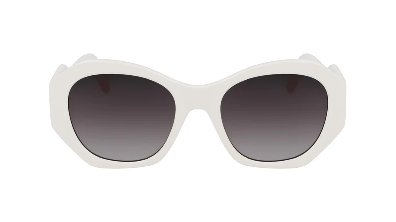 KARL LAGERFELD Women's Sunglasses KL6146S - White with Gradient Smoke Lens