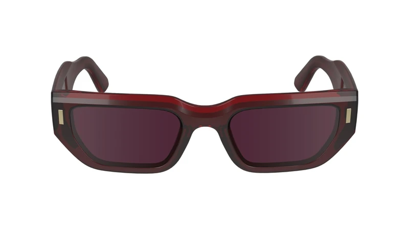 Calvin Klein Unisex Adult Sunglasses CK24500S - Burgundy with Solid Wine Lens