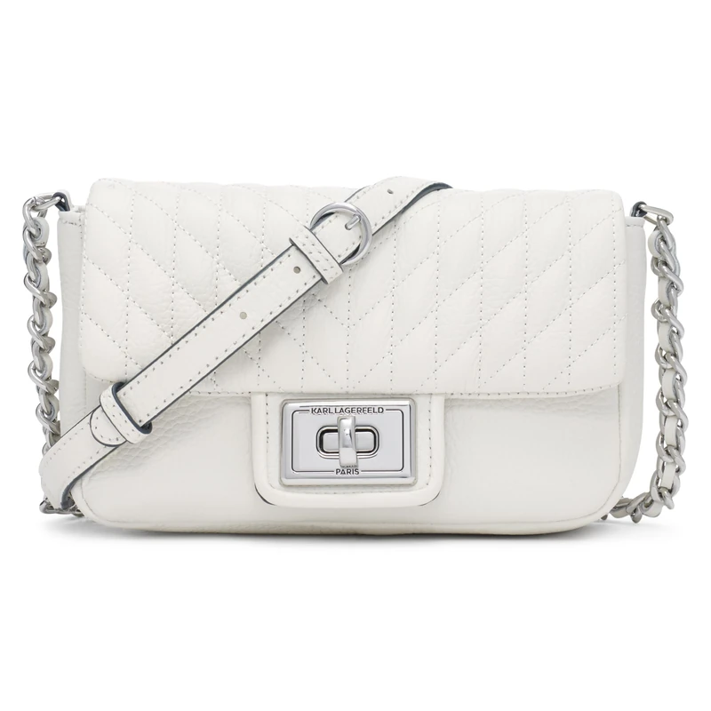 Karl Lagerfeld Paris Women's Lh0ea502 Cross Body, Wintr White/Silver, One Size