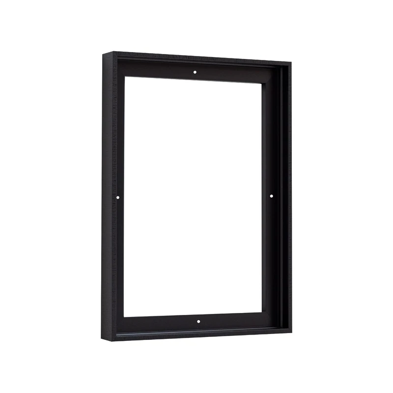 Pixy Canvas Floater Frame for 3/4 (0.75) inch Deep Canvas Paintings/Prints/Panels - Black Stripe, 16 x 20 inch, Portrait