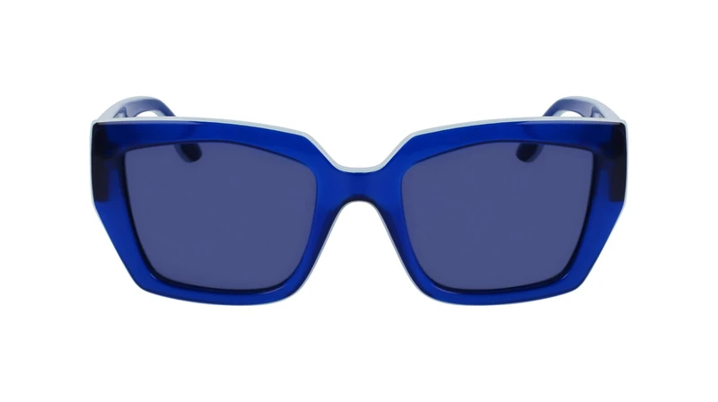 KARL LAGERFELD Women's Sunglasses KL6143S - Blue with Solid Blue Lens