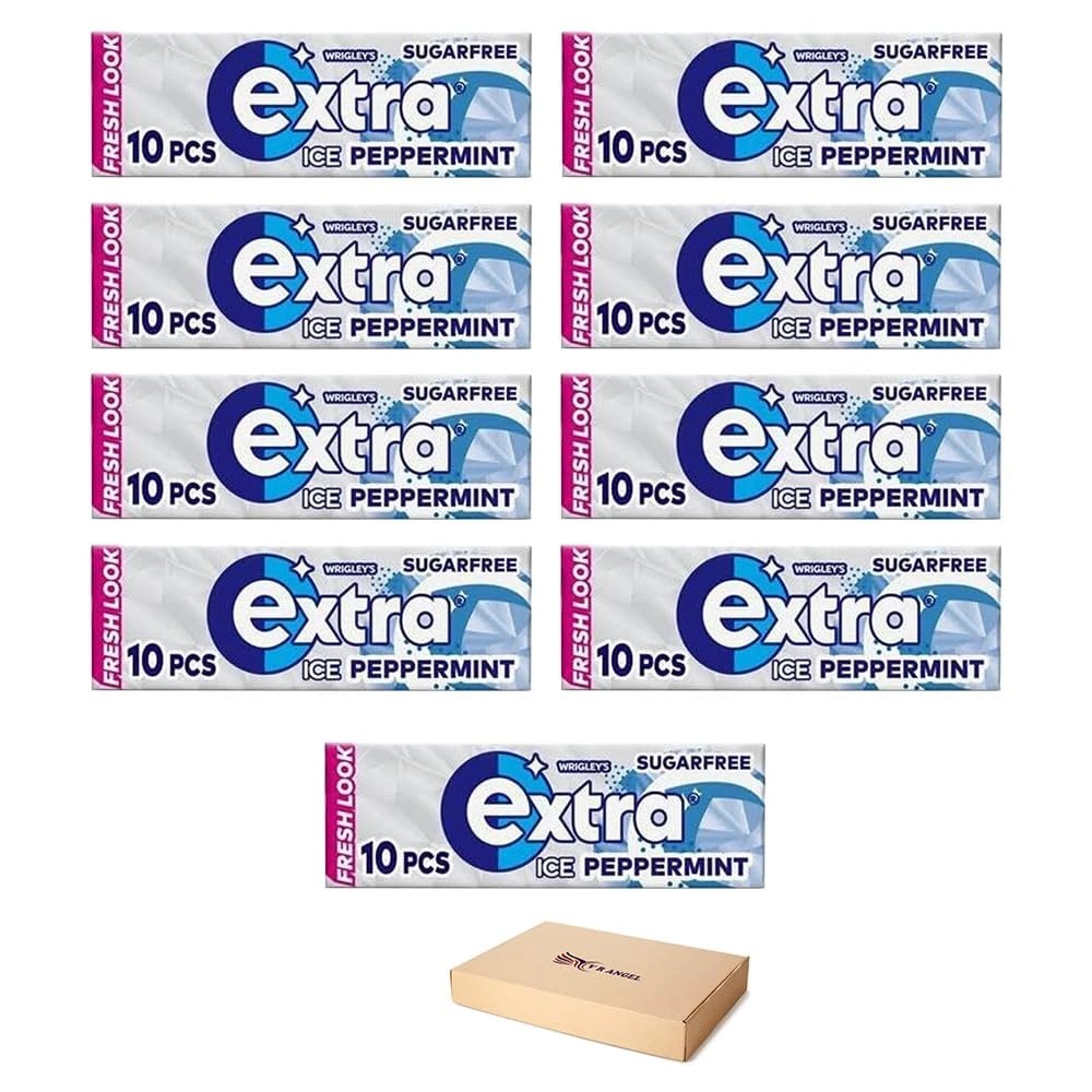 Extra Chewing Gum 9 x Sugar Free Selection Fresh Ice Little Moments of Refreshment - Sold by VR Angle