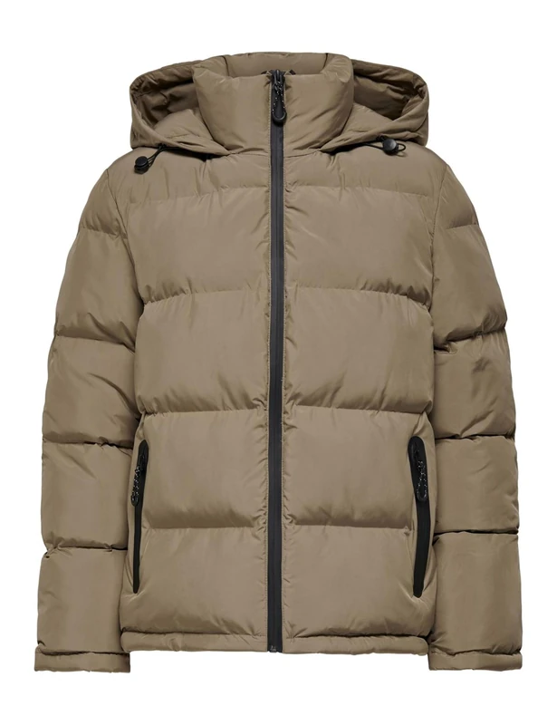 ONLY Women's Onlpaula Ann Premium Buffer OTW Jacket, Brown, XL