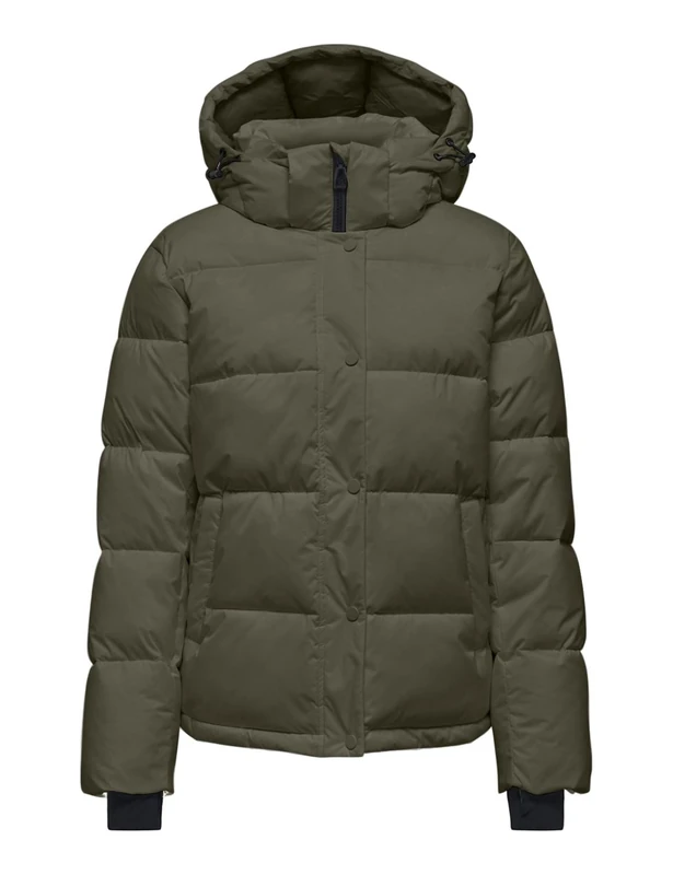 ONLY Women's Onlann Premium Puffer Jacket Regular OTW Quilted, Brown, M