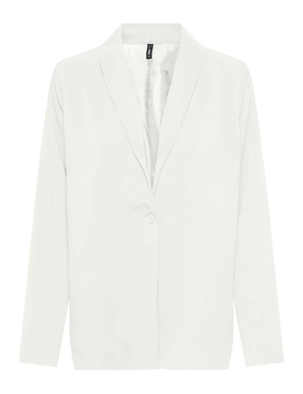ONLY Women's Onlnova Life Elite L/S Pimo Solid Blazer, Cloud Dancer, 18