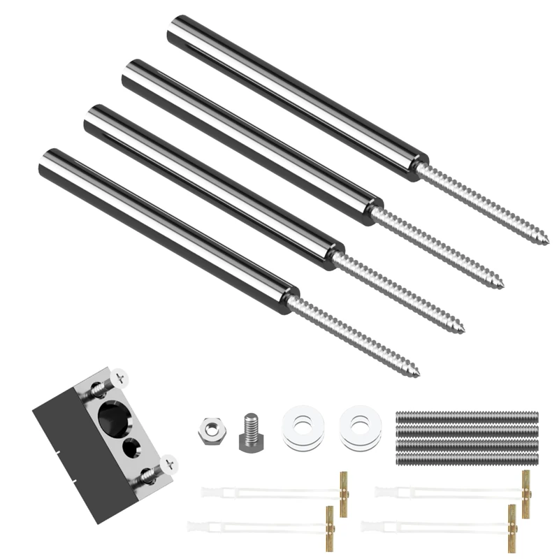Floating Shelf Hidden Bracket 5" (4 PCS) - Hidden Supports for Wooden Floating Shelves - Drywall Mount or Stud Mount with Included Drill Guide and Steel Hardware - Image 1