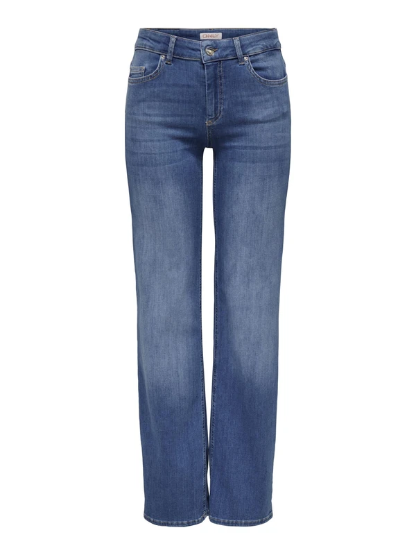 ONLY Womens Onlblush Mid Straight DNM Rea12187 Noos Jeans, Blue-3, XS/ 30L UK