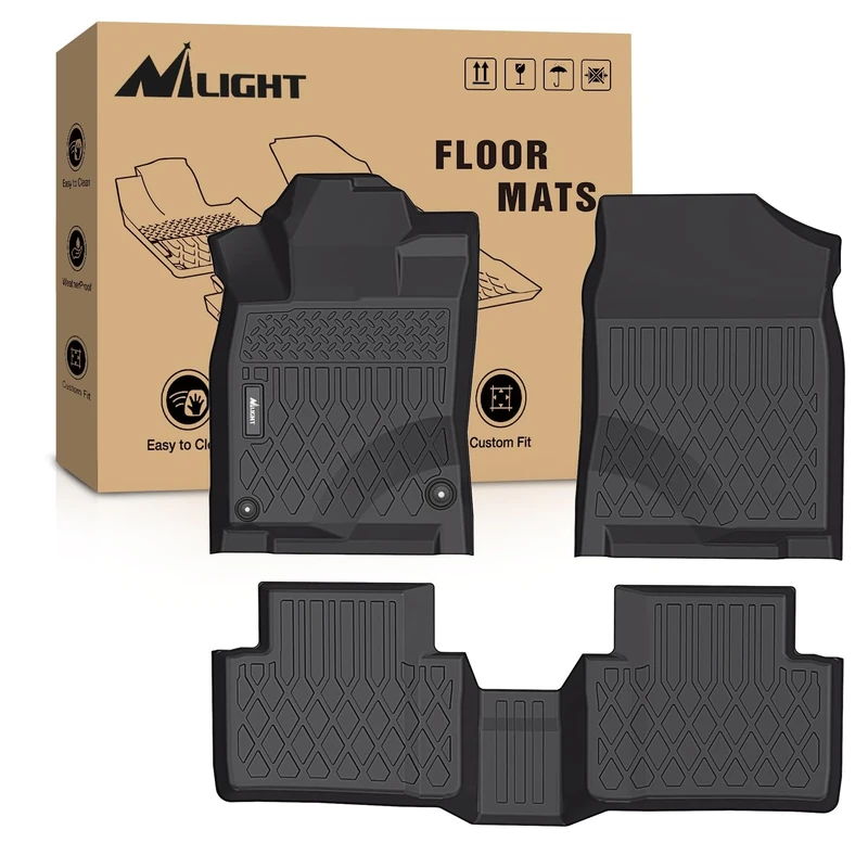 Nilight TPE Floor Mats for Honda Civic Coupe/Sedan/Type R 2016-2021,Civic Hatchback 2017 2018 2019 2020 2021,All Weather Custom Fit Heavy Duty Floor Liners