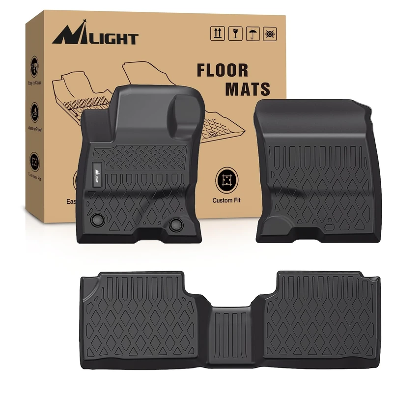 Nilight TPE Floor Mats for Ford Escape(Hybrid Only) 2020 2021 2022 2023 2024,All Weather Custom Fit Heavy Duty Floor Liners