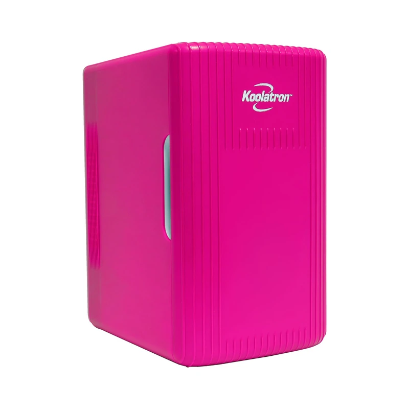 Koolatron Retro Mini Fridge For Bedrooms 6L Small 8 Can (Pink)