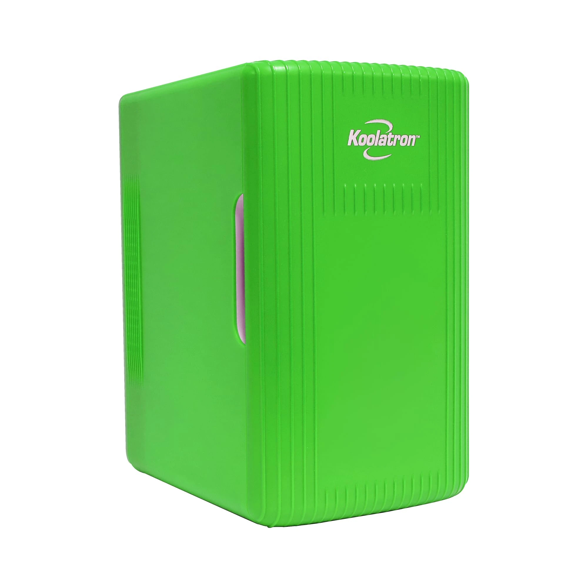 Koolatron Retro Mini Fridge For Bedrooms 6L Small Fridge 8 Can Table Top 12v Portable Cooler Warmer Refrigerator Quiet Mini Fridges For Skincare Food Drinks Kids Home Car & Travel Green