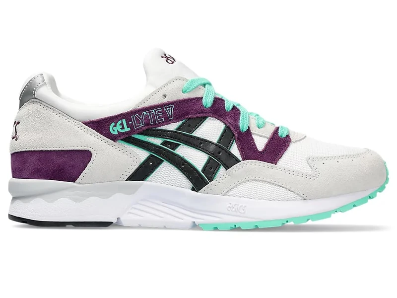 Asics Men's Gel-Lyte V Sneaker, White Black, 9 UK